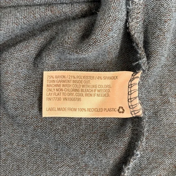 A New Day Long Sleeve Soft Oversized Teal Blue Top Tunic Shirt Size XS - Picture 9 of 9